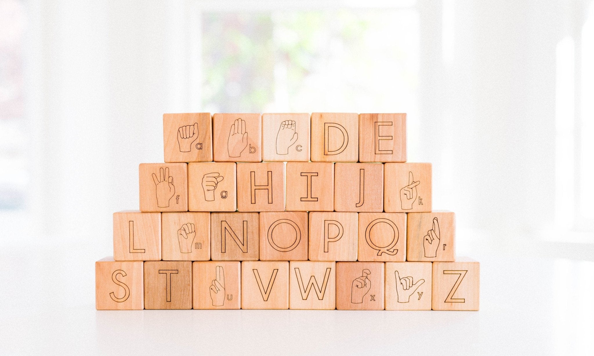 American Sign Language Blocks - Bannor-toys