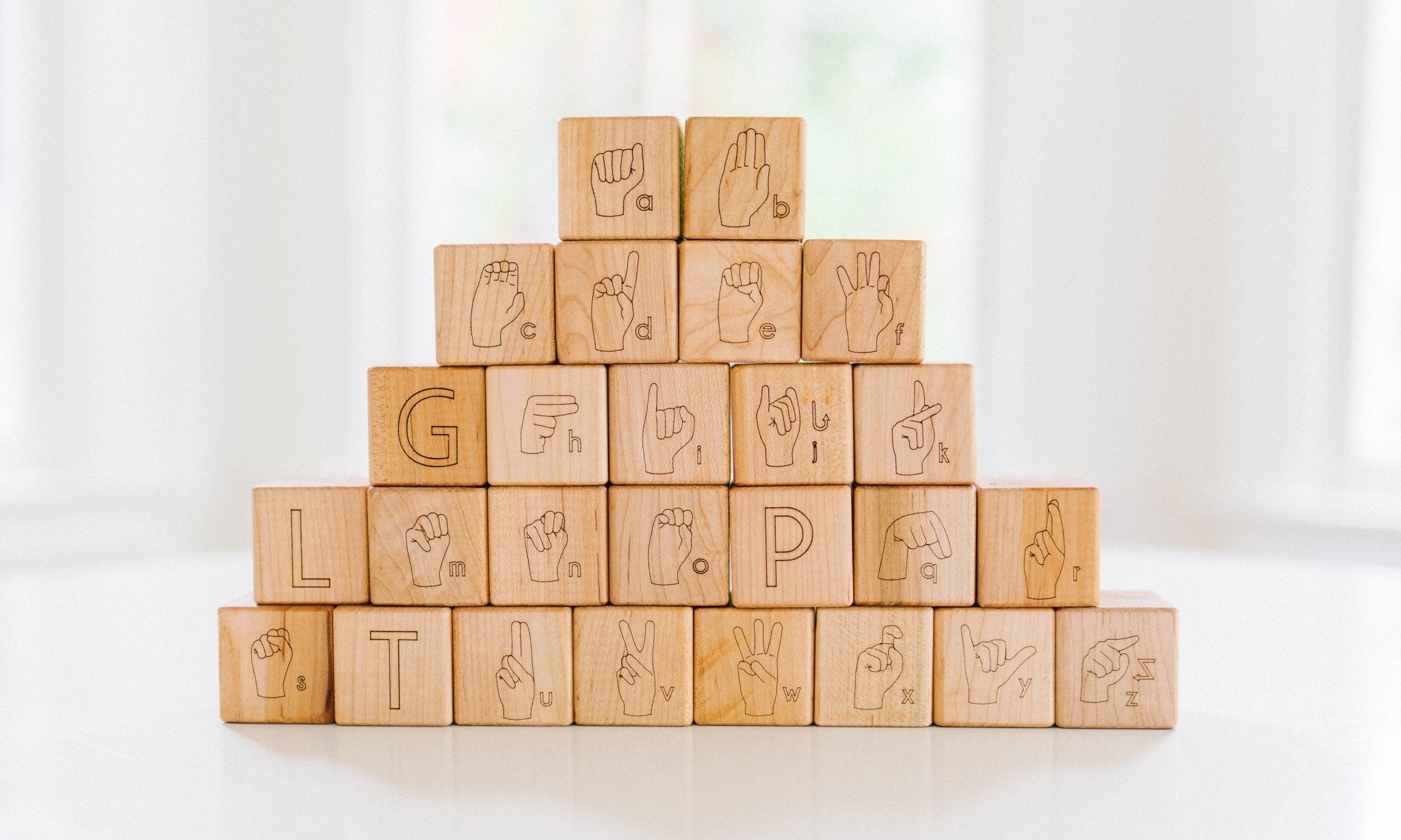 American Sign Language Blocks - Bannor-toys