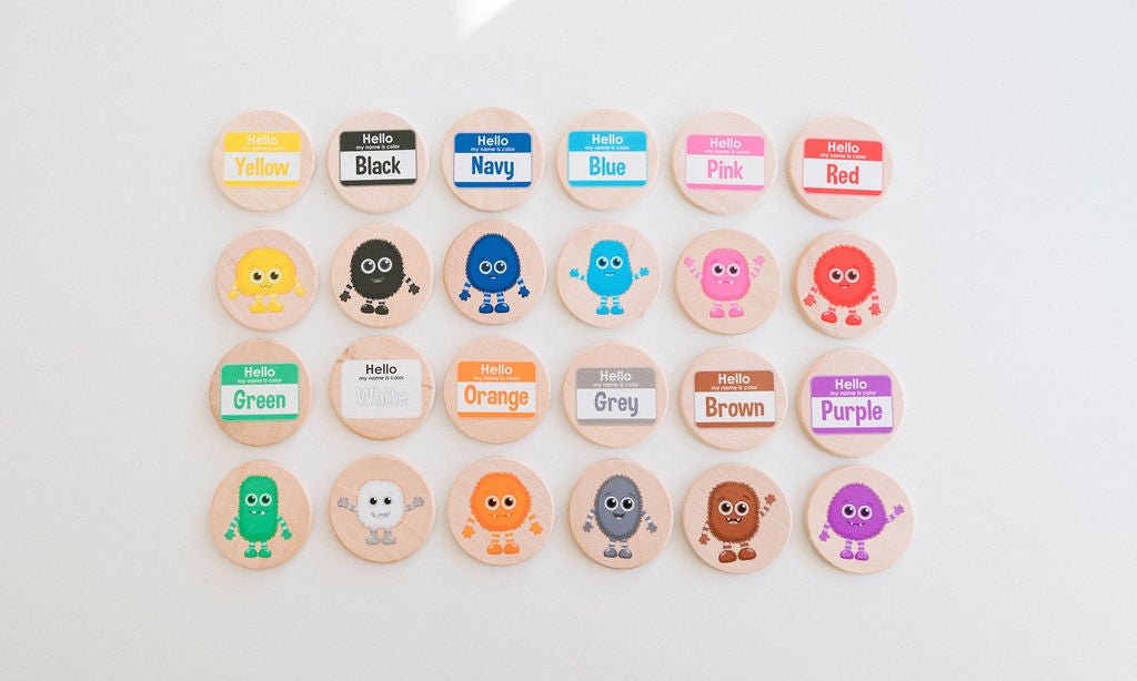 Color Monsters Matching Tiles - Bannor-toys