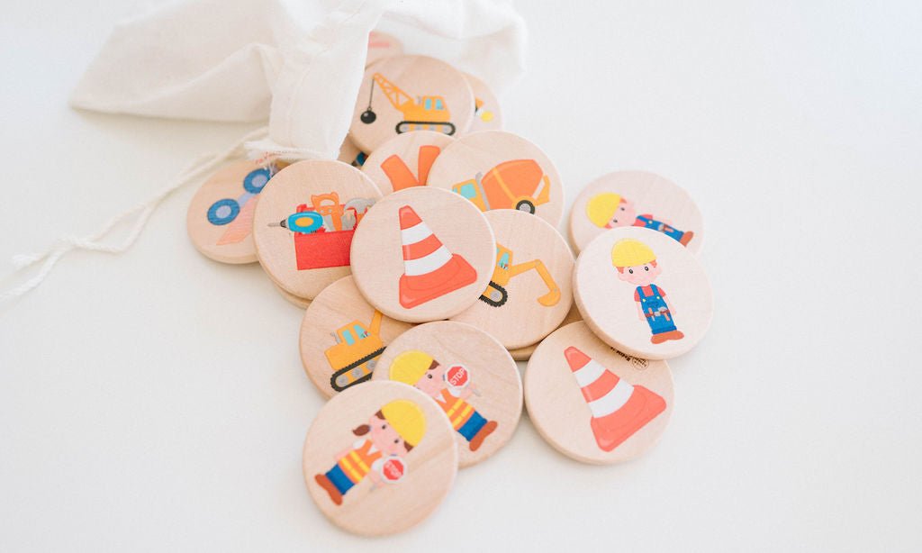 Construction Matching Tiles - Bannor-toys