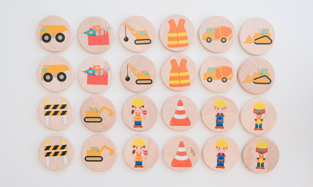 Construction Matching Tiles - Bannor-toys