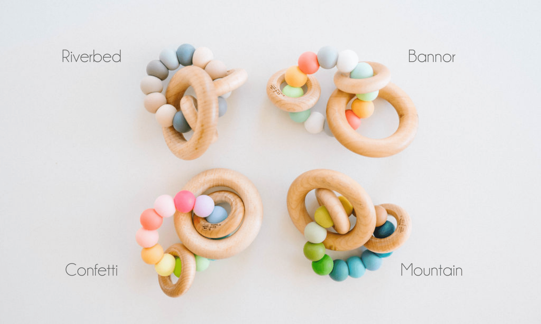 Saturn Ring Wooden Baby Teether - Bannor-toys