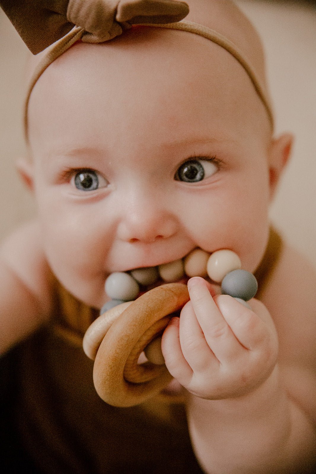 Saturn Ring Wooden Baby Teether - Bannor-toys