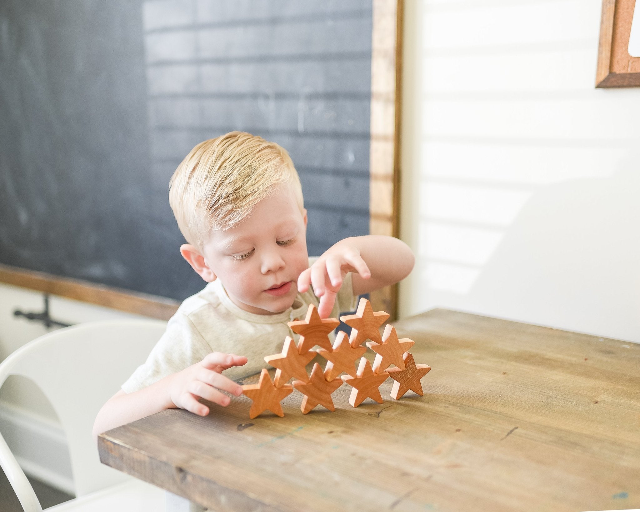 Wooden Counting Stars - Bannor-toys