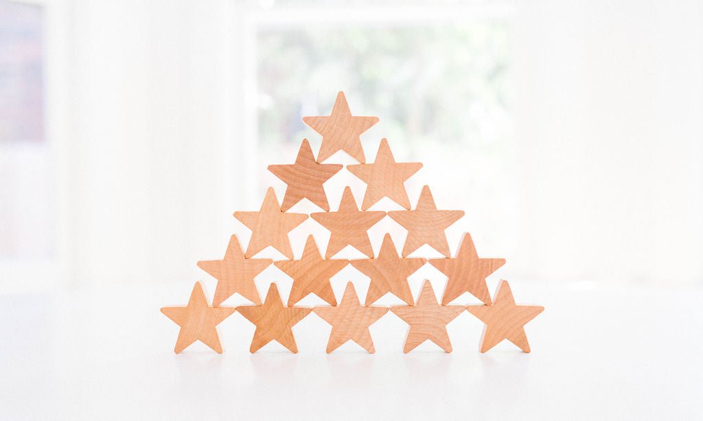 Wooden Counting Stars - Bannor-toys