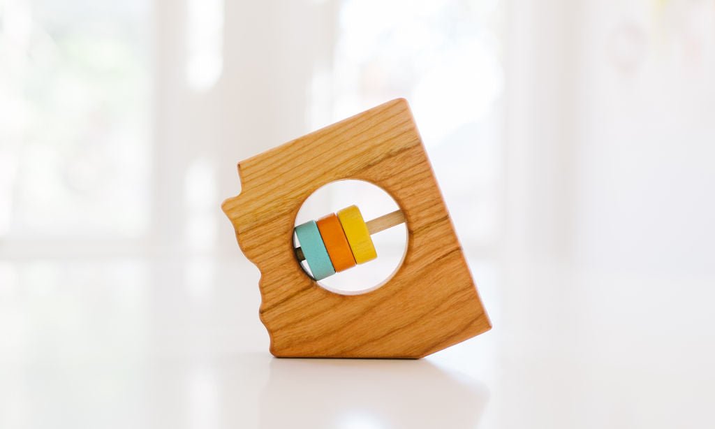 Arizona State Wooden Baby Rattle™ - Bannor-toys