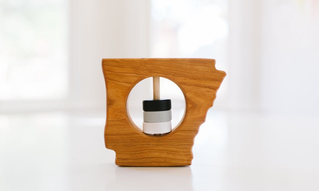 Arkansas State Wooden Baby Rattle™ - Bannor-toys