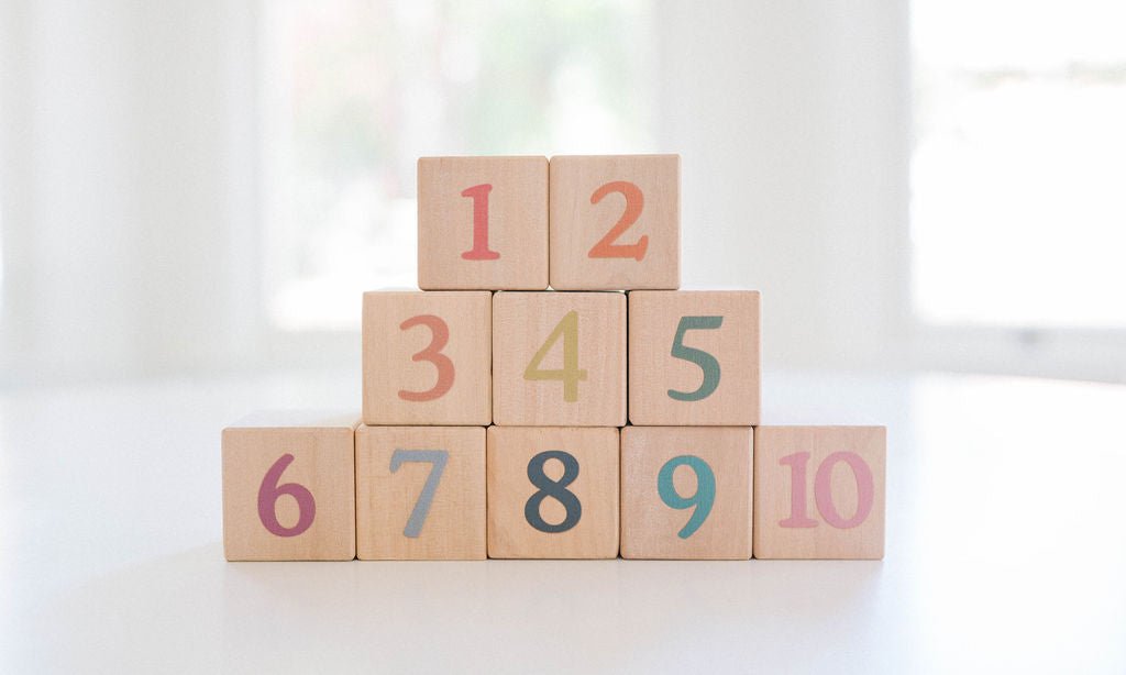 Boho Number + Counting Shape Blocks - Bannor-toys