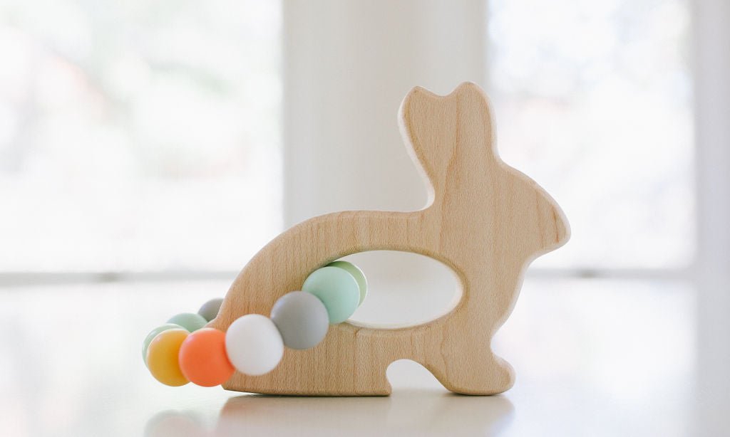 Bunny Wooden Grasping Toy - Bannor-toys