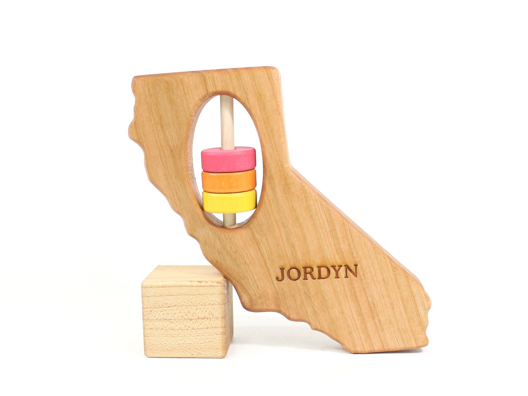 California State Wooden Baby Rattle™ - Bannor-toys