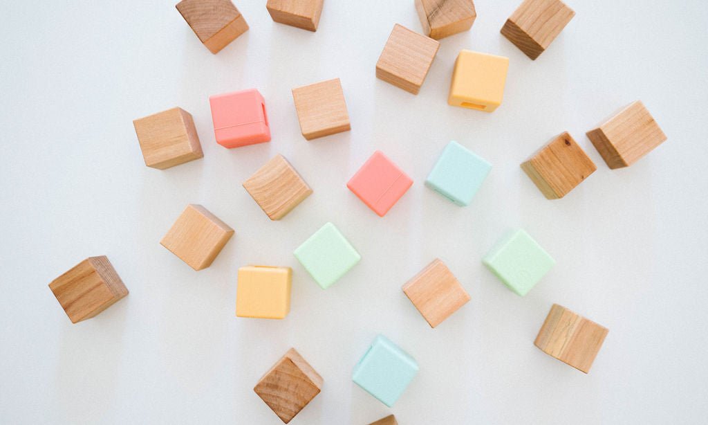 Classic Silicone + Wood Block Set - Bannor-toys
