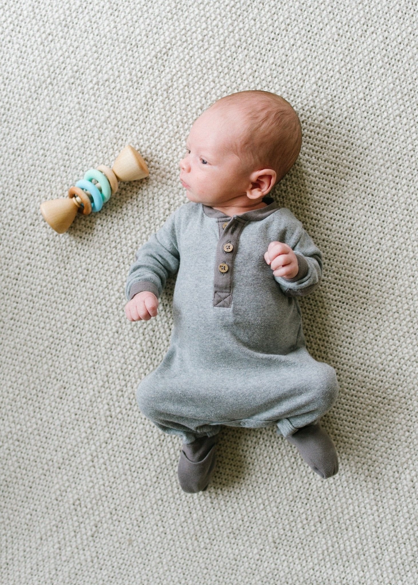 Color Block Classic Baby Rattle - Bannor-toys