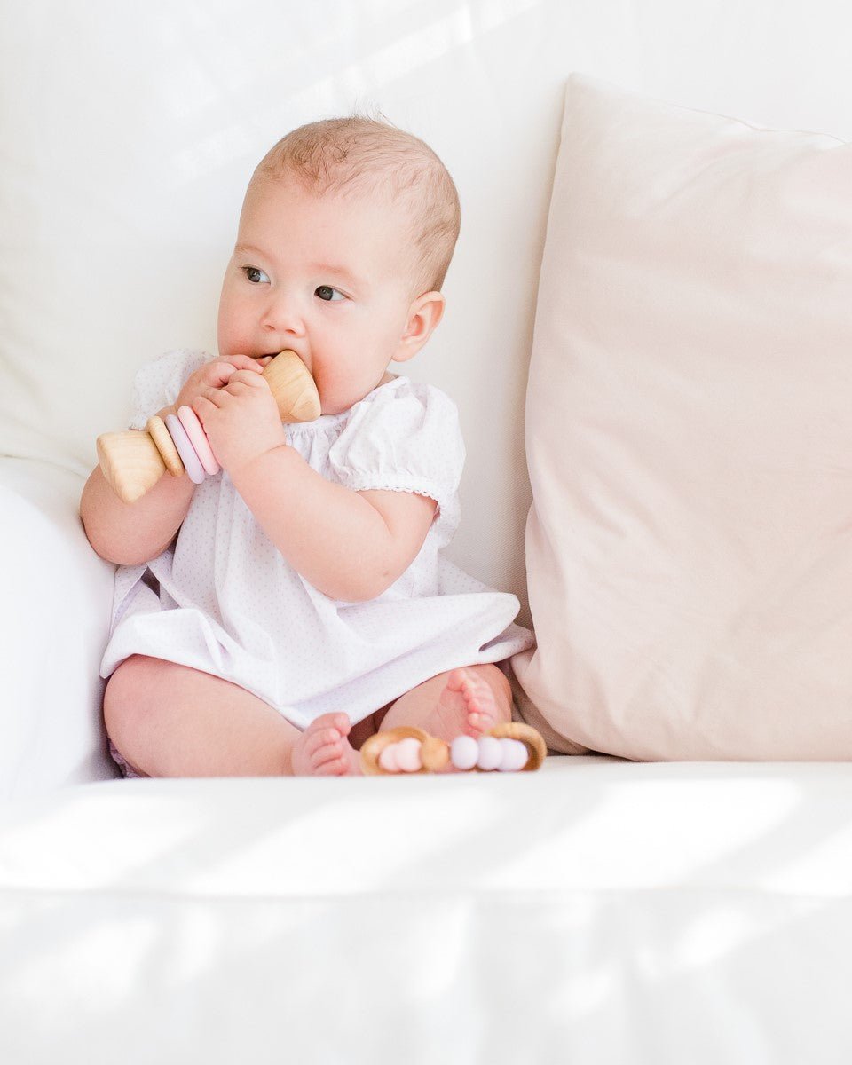 Color Block Classic Baby Rattle - Bannor-toys