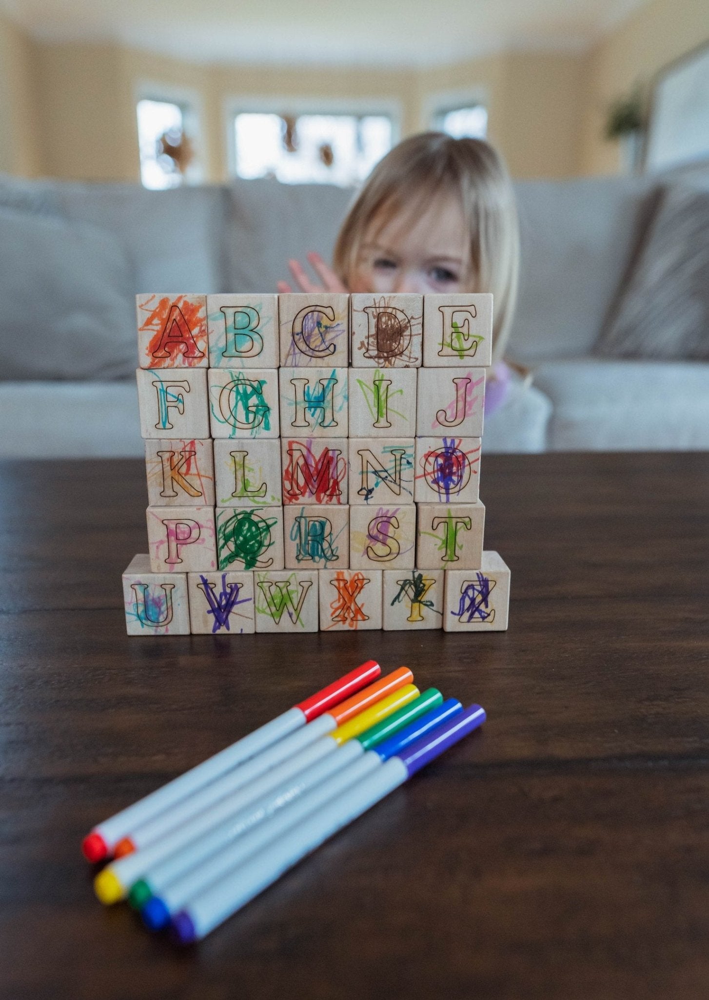 Color Your Own ABC Block Set - Bannor-toys