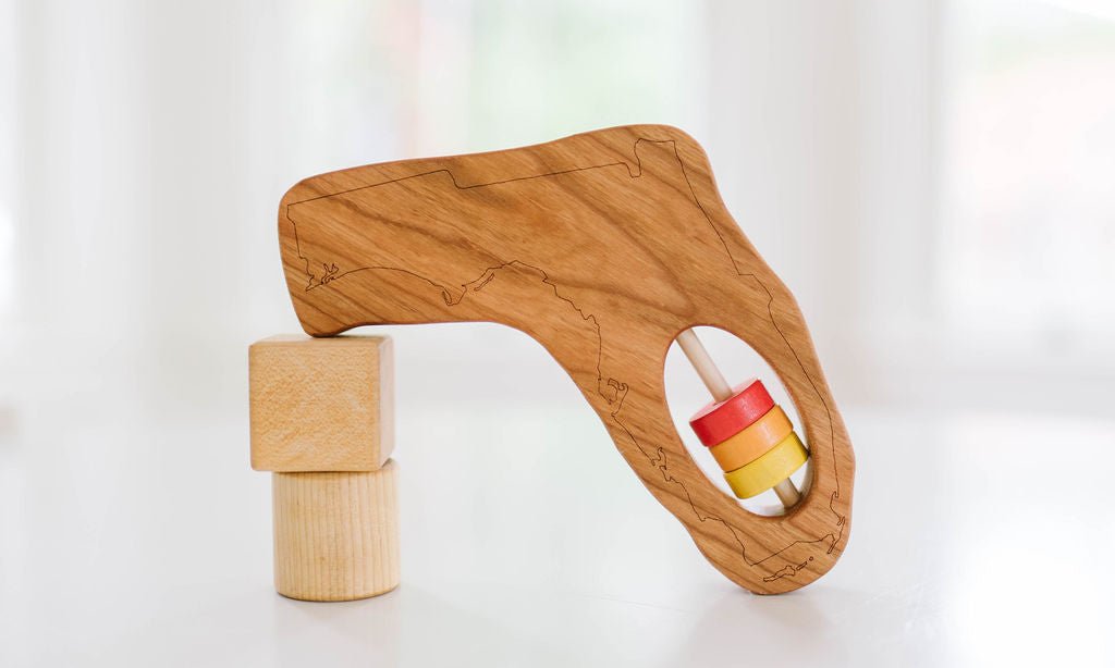 Florida State Wooden Baby Rattle™ - Bannor-toys