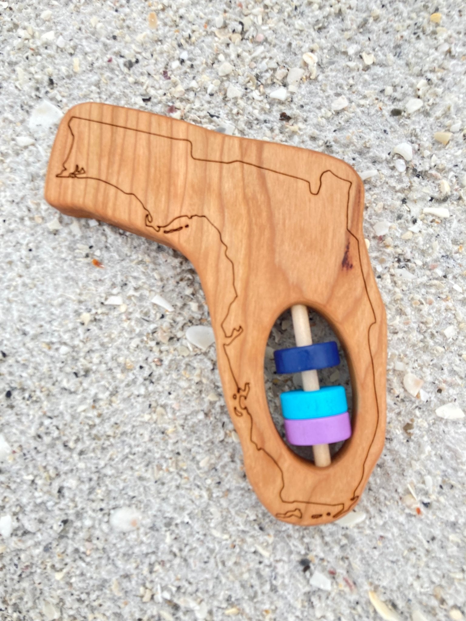 Florida State Wooden Baby Rattle™ - Bannor-toys