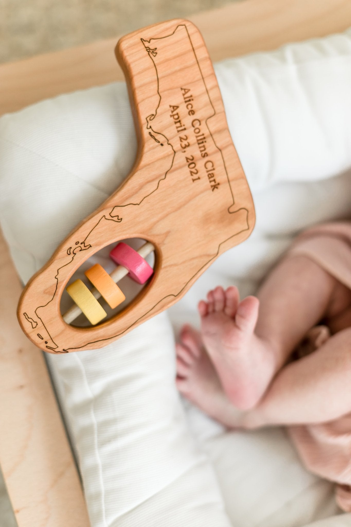 Florida State Wooden Baby Rattle™ - Bannor-toys