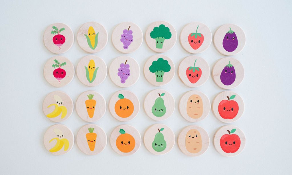 Happy Farmer's Market Matching Tiles - Bannor-toys