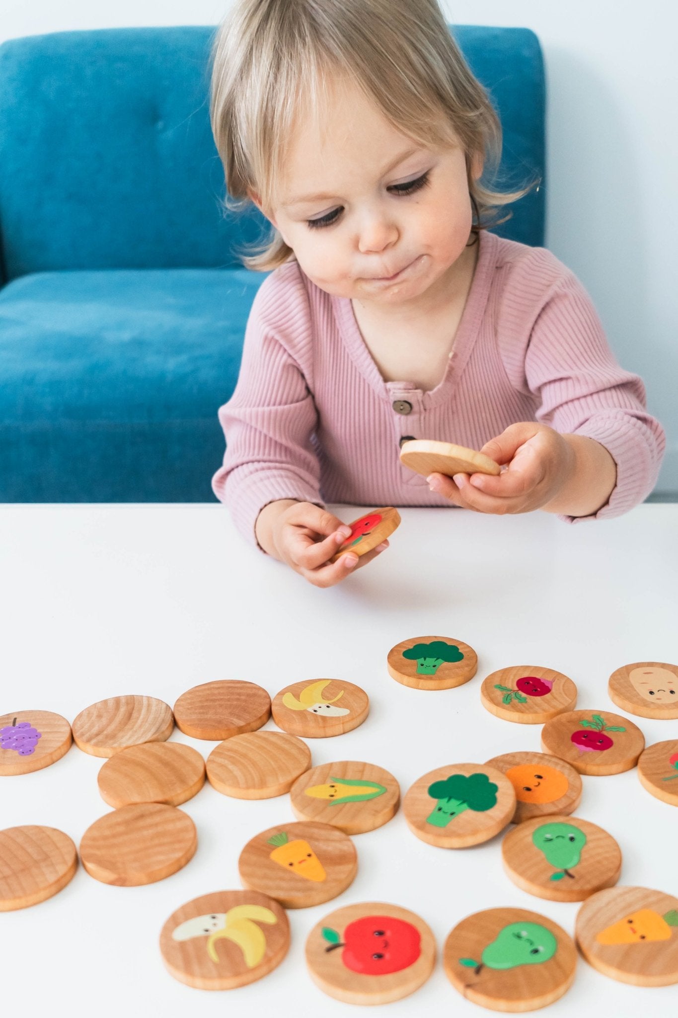 Happy Farmer's Market Matching Tiles - Bannor-toys