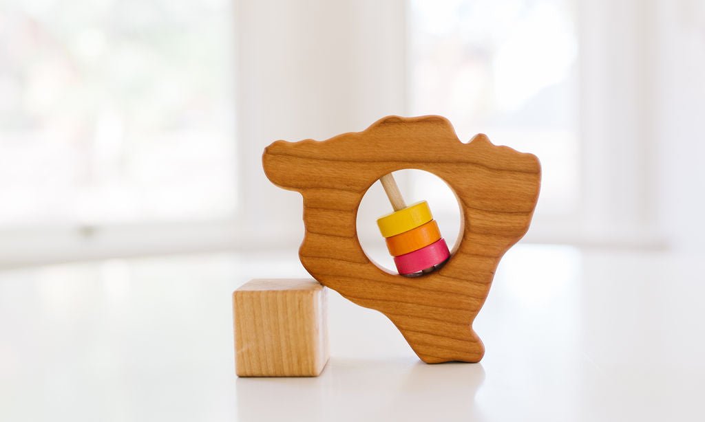 Hawaii State Big Island Wooden Baby Rattle™ - Bannor-toys