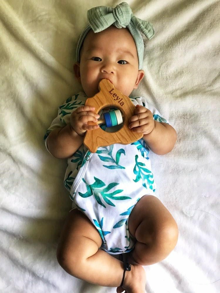 Hawaii State Big Island Wooden Baby Rattle™ - Bannor-toys