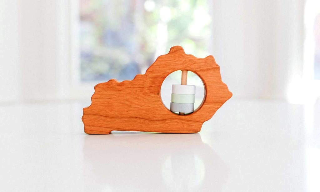 Kentucky State Wooden Baby Rattle™ - Bannor-toys