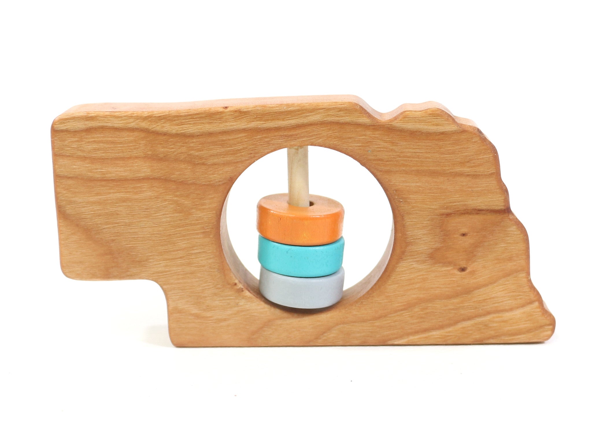 Nebraska State Wooden Baby Rattle™ - Bannor-toys