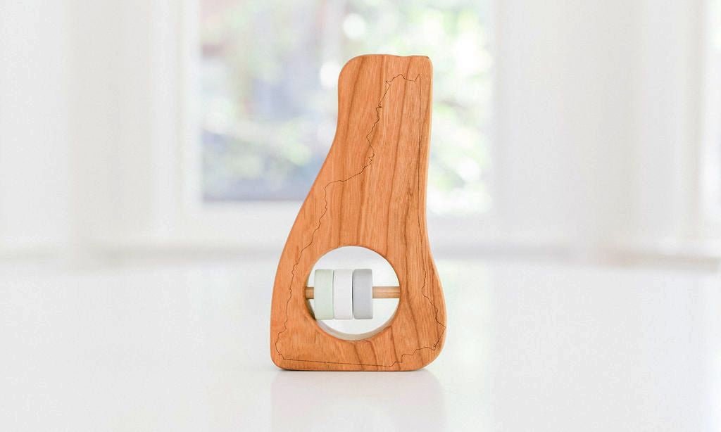New Hampshire State Wooden Baby Rattle™ - Bannor-toys