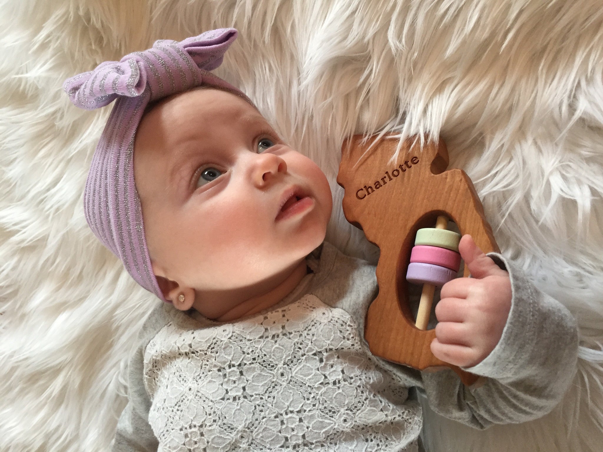New Jersey State Wooden Baby Rattle™ - Bannor-toys