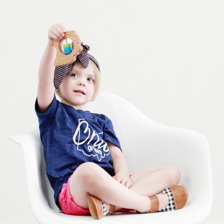 Ohio State Wooden Baby Rattle™ - Bannor-toys