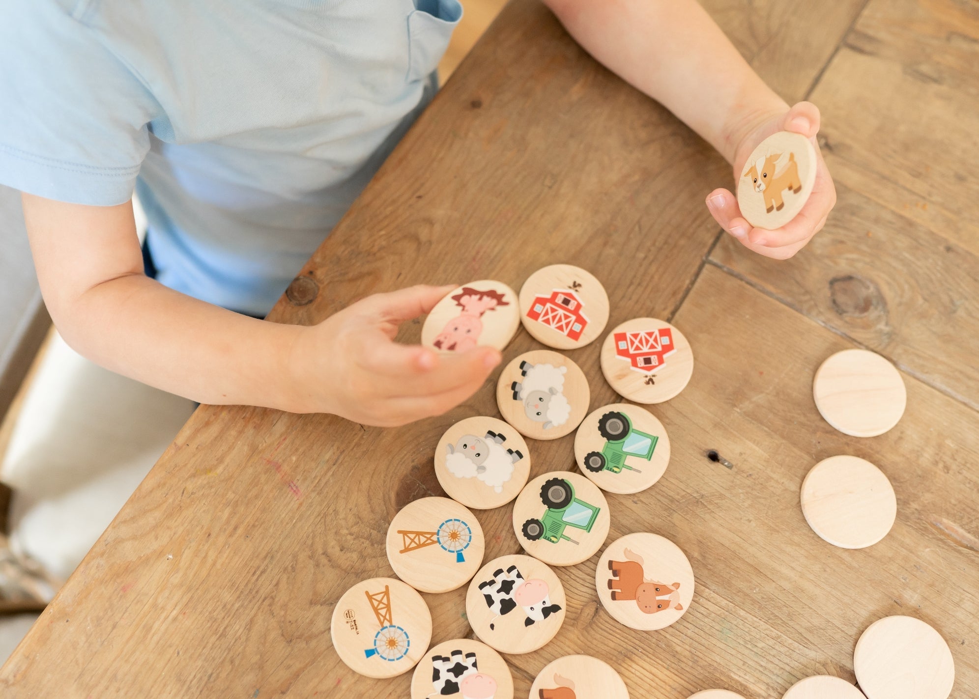 On The Farm Matching Tiles - Bannor-toys