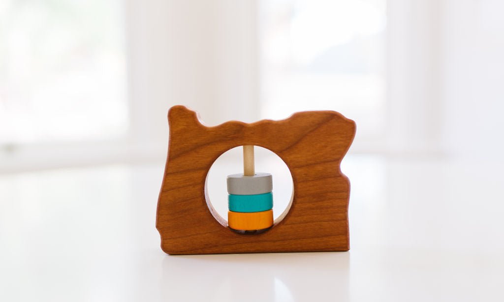 Oregon State Wooden Baby Rattle™ - Bannor-toys