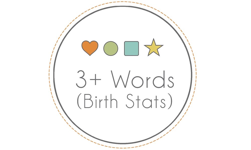 Personalization - 3+ Words / Birth Stats - Bannor-toys