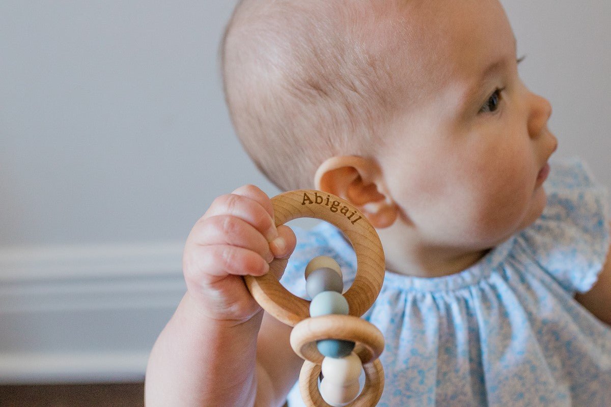 Saturn Ring Wooden Baby Teether - Bannor-toys