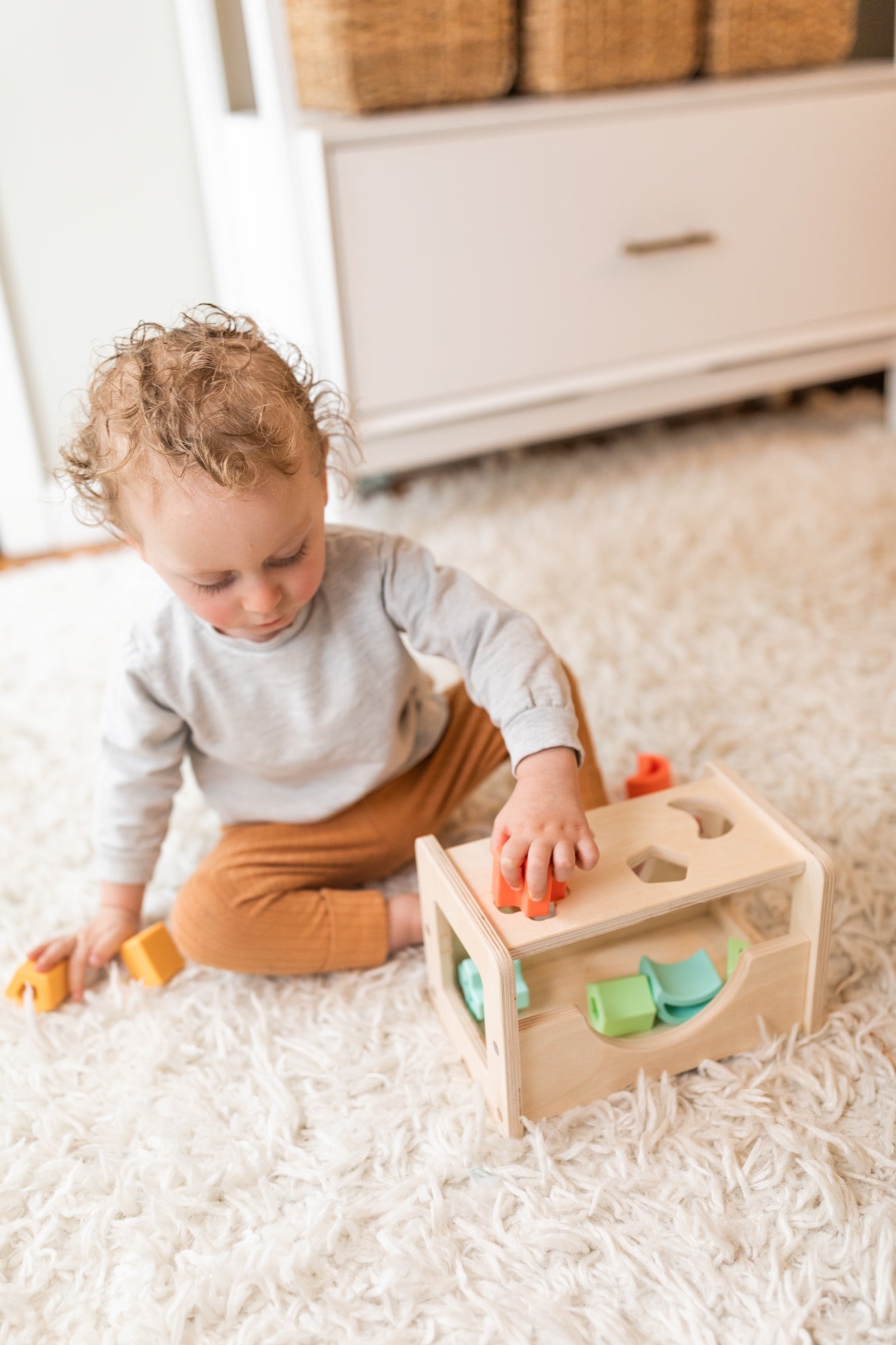 Shape Sorter - Wood + Silicone - Bannor-toys