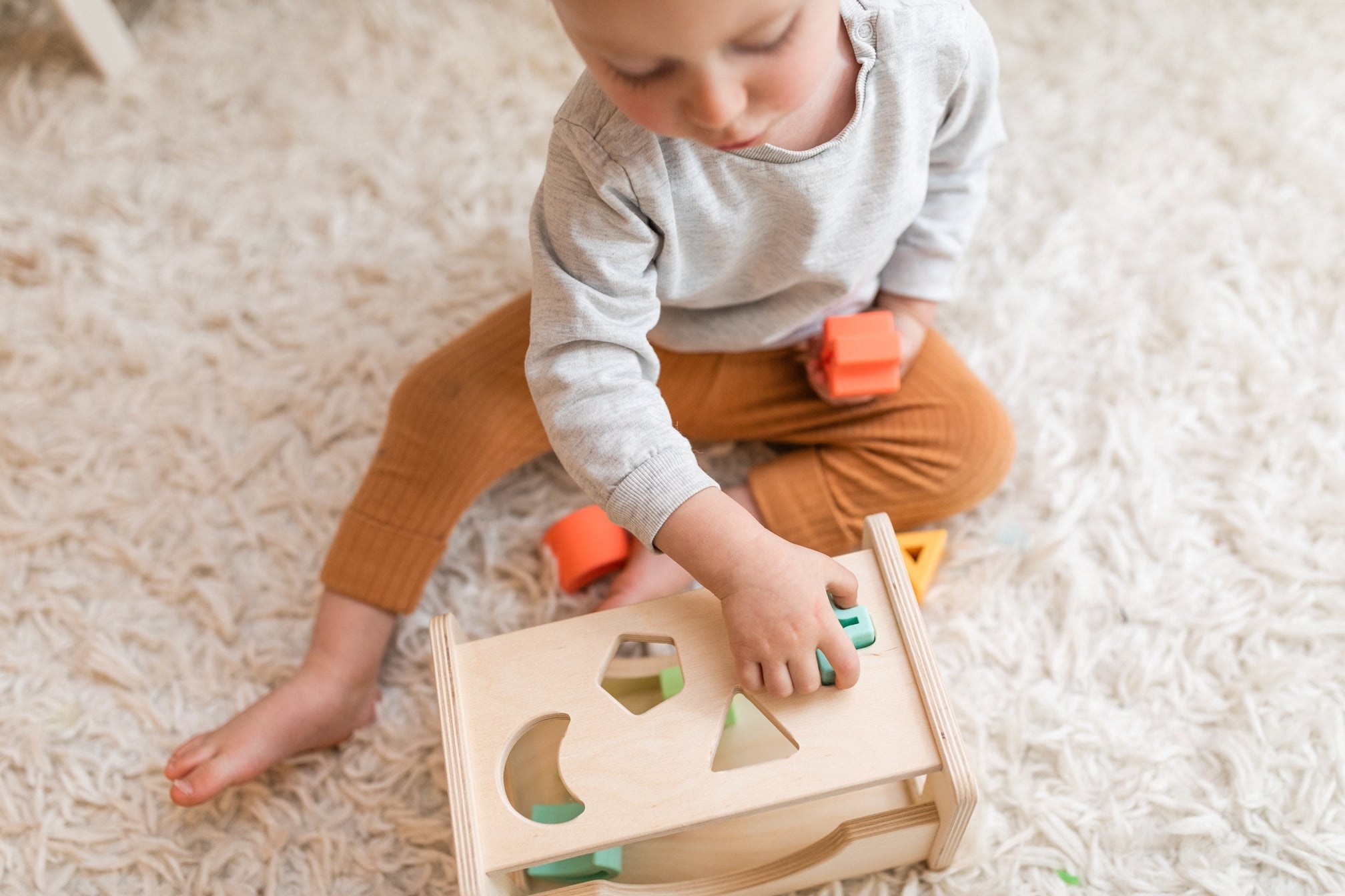 Shape Sorter - Wood + Silicone - Bannor-toys