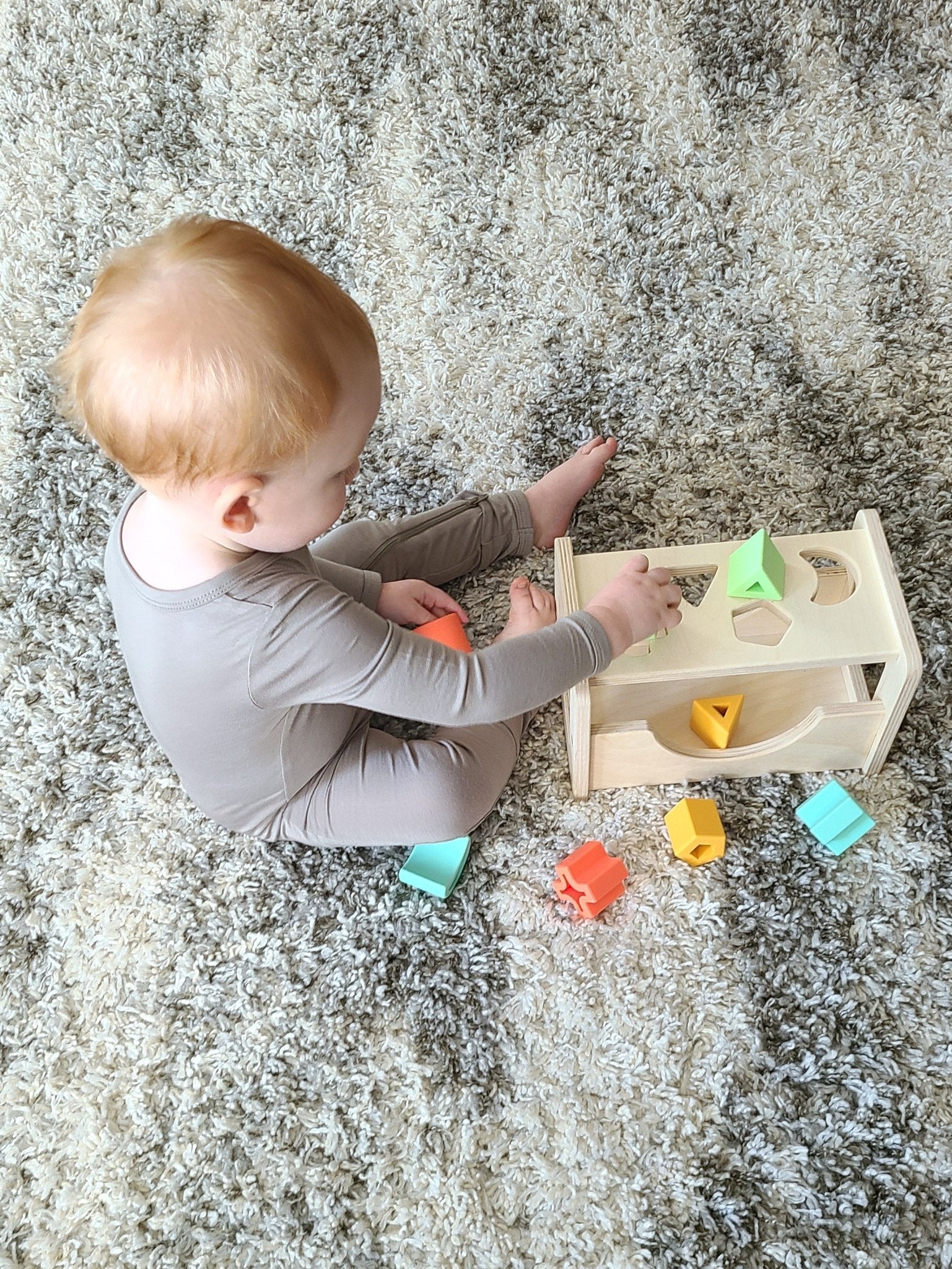 Shape Sorter - Wood + Silicone - Bannor-toys