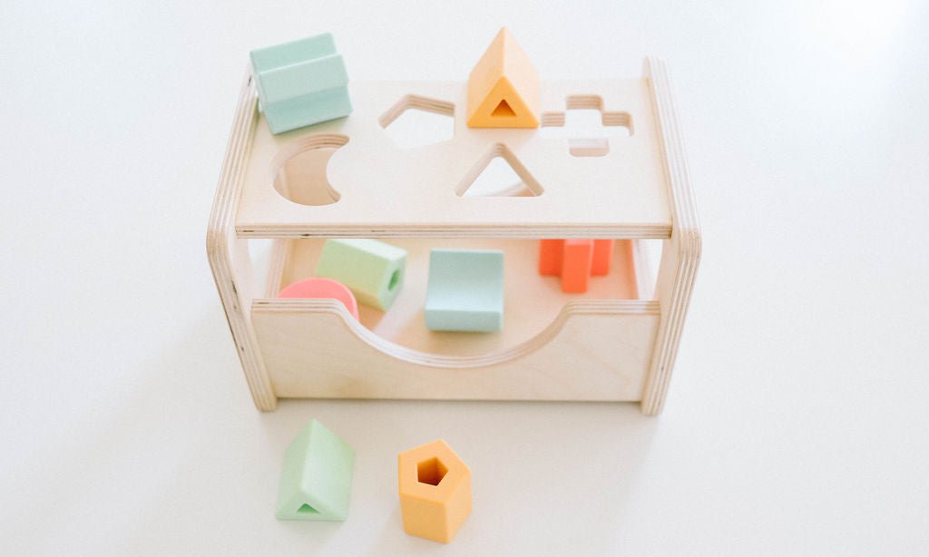 Shape Sorter - Wood + Silicone - Bannor-toys