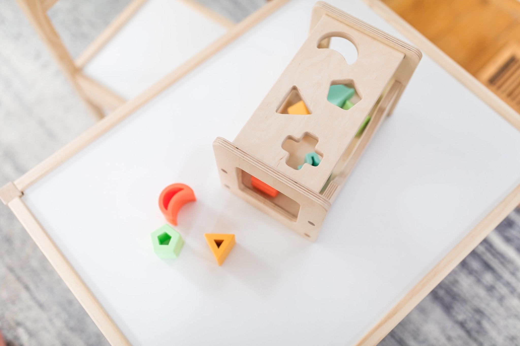 Shape Sorter - Wood + Silicone - Bannor-toys