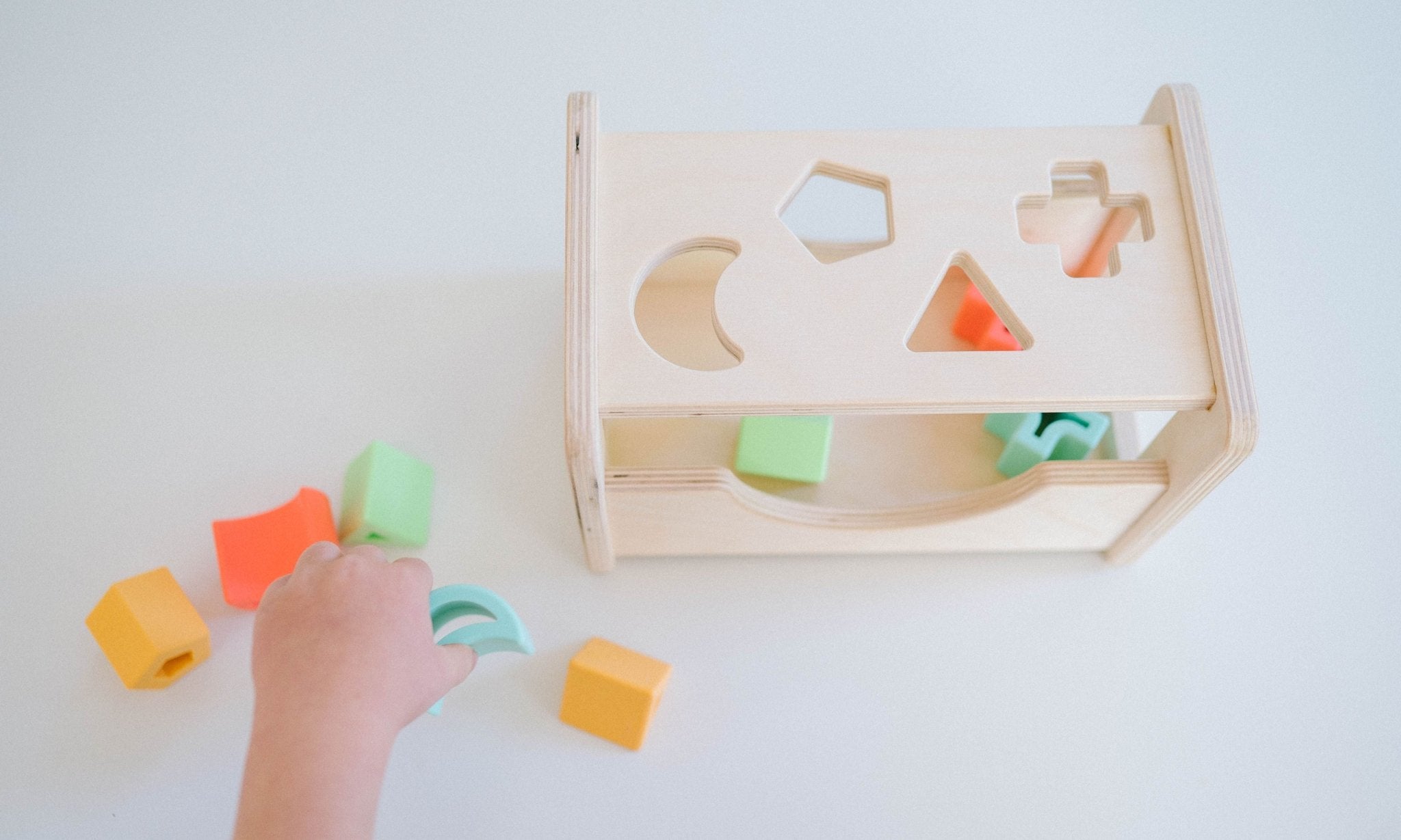 Shape Sorter - Wood + Silicone - Bannor-toys