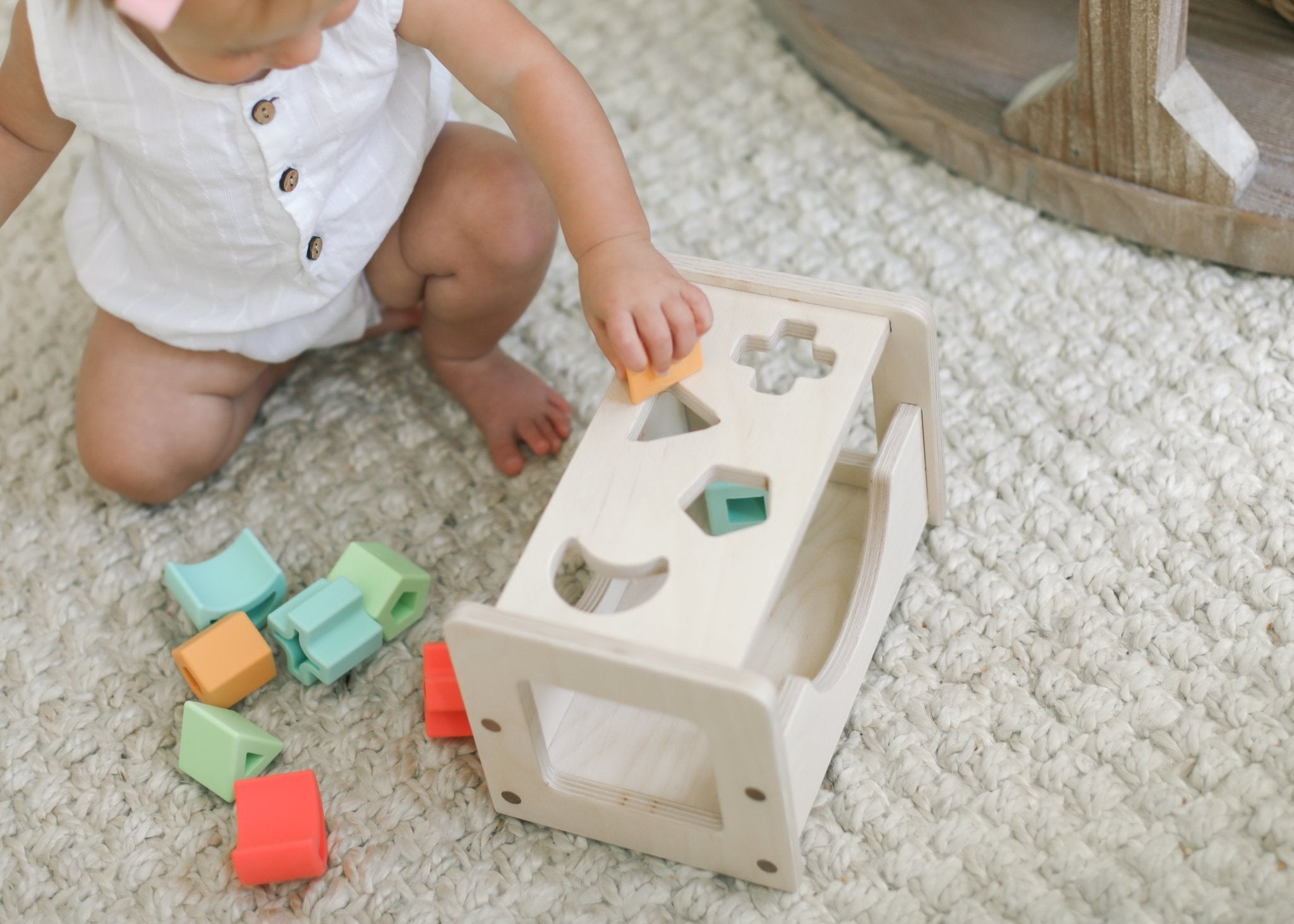 Shape Sorter - Wood + Silicone - Bannor-toys