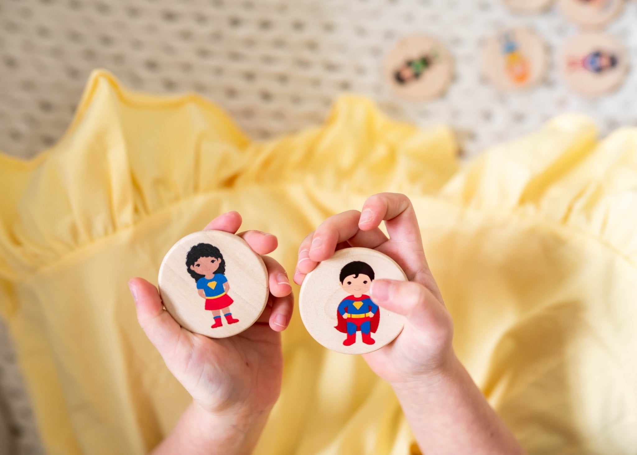 Superhero Kids Matching Tiles - Bannor-toys