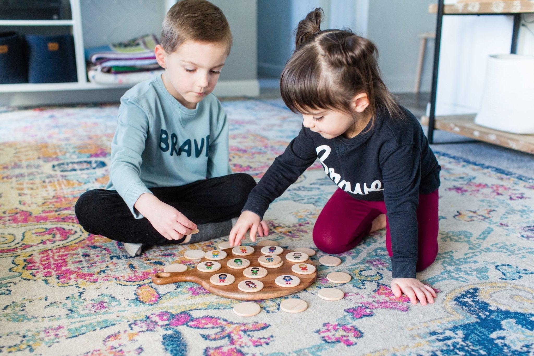 Superhero Kids Matching Tiles - Bannor-toys