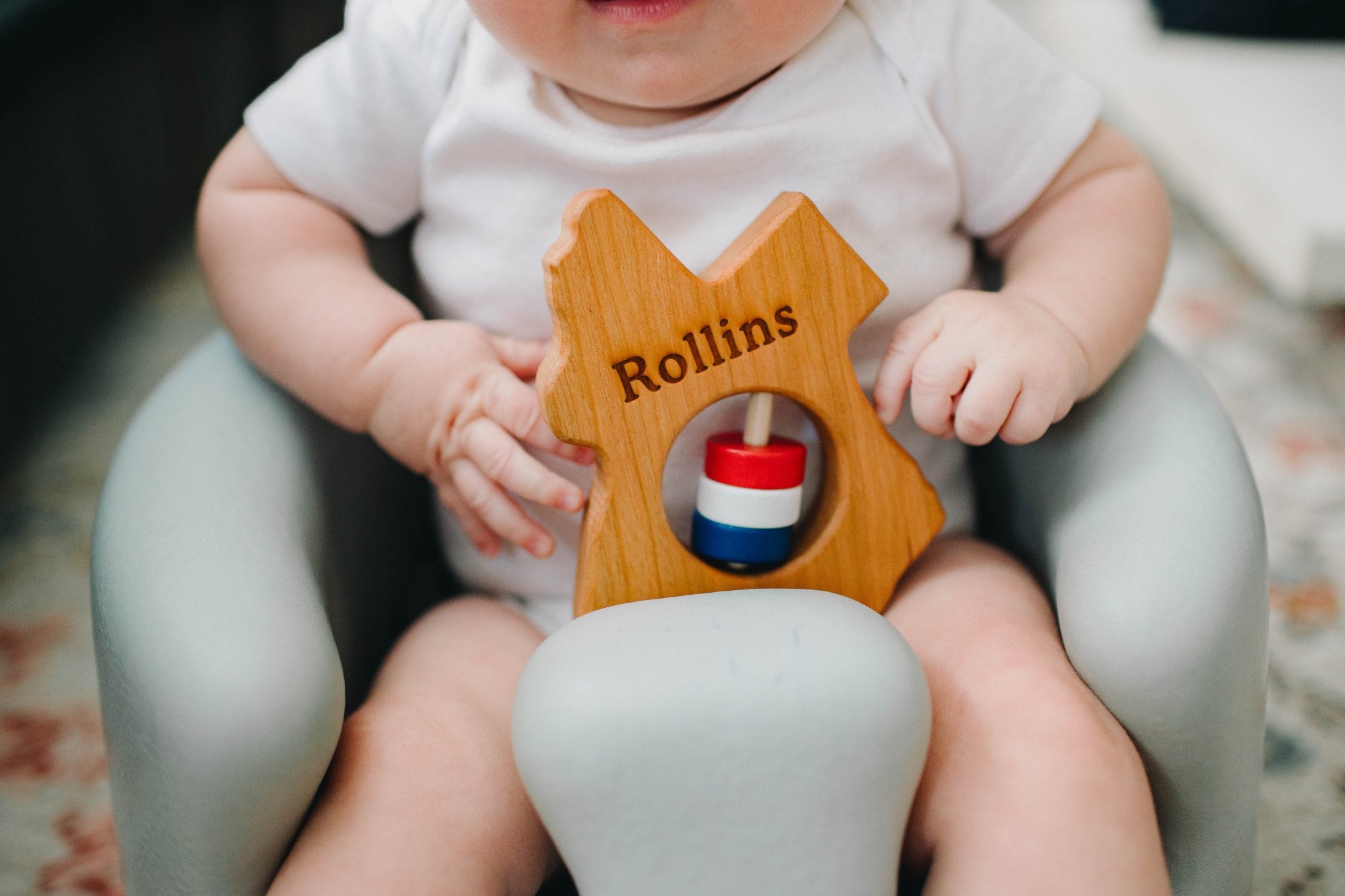 Texas State Wooden Baby Rattle™ - Bannor-toys