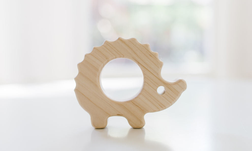 Hedgehog Wooden Baby Grasping Toy - Bannor-toys