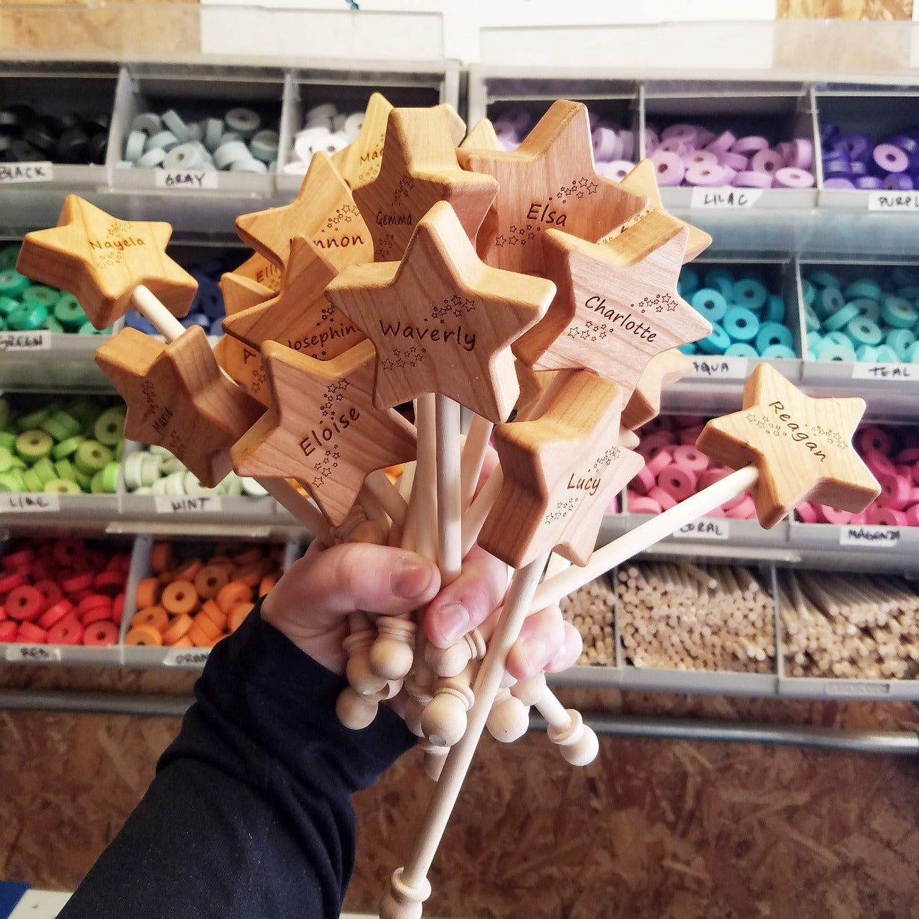 Wooden Star Wand - Bannor-toys