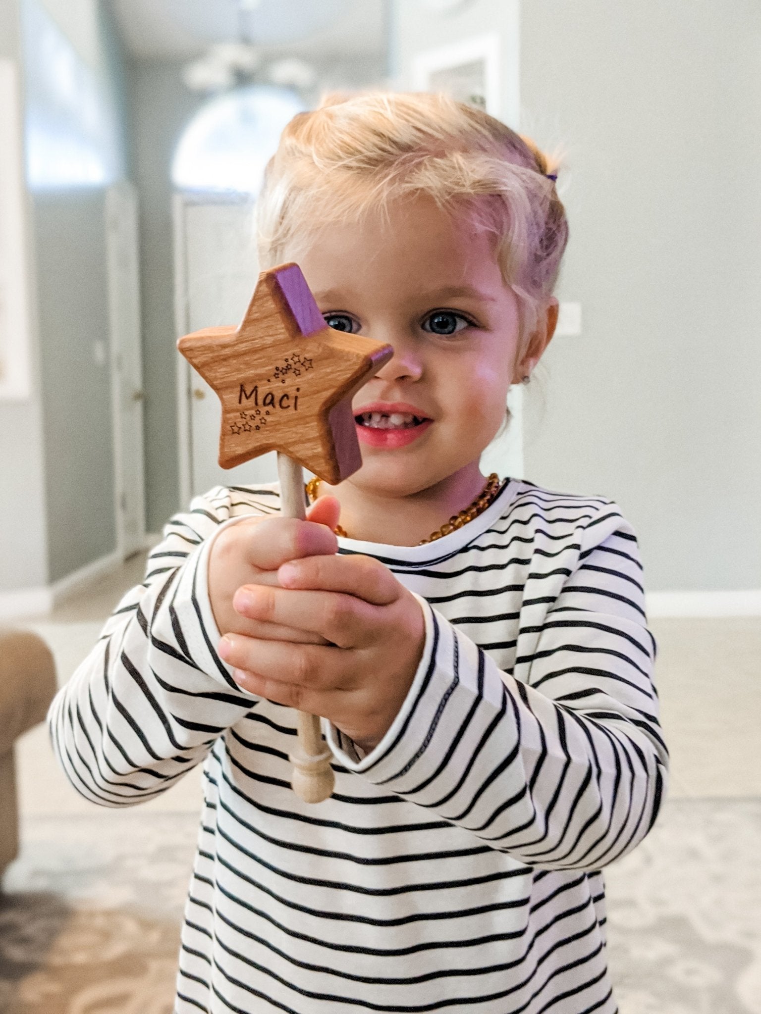 Wooden Star Wand - Bannor-toys