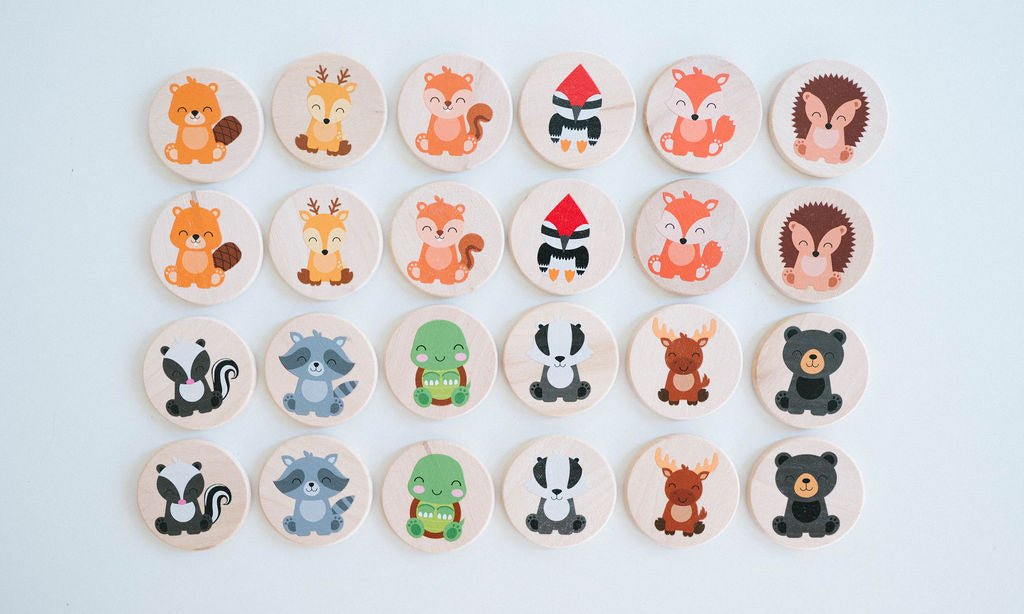 Woodland Matching Tiles - Bannor-toys