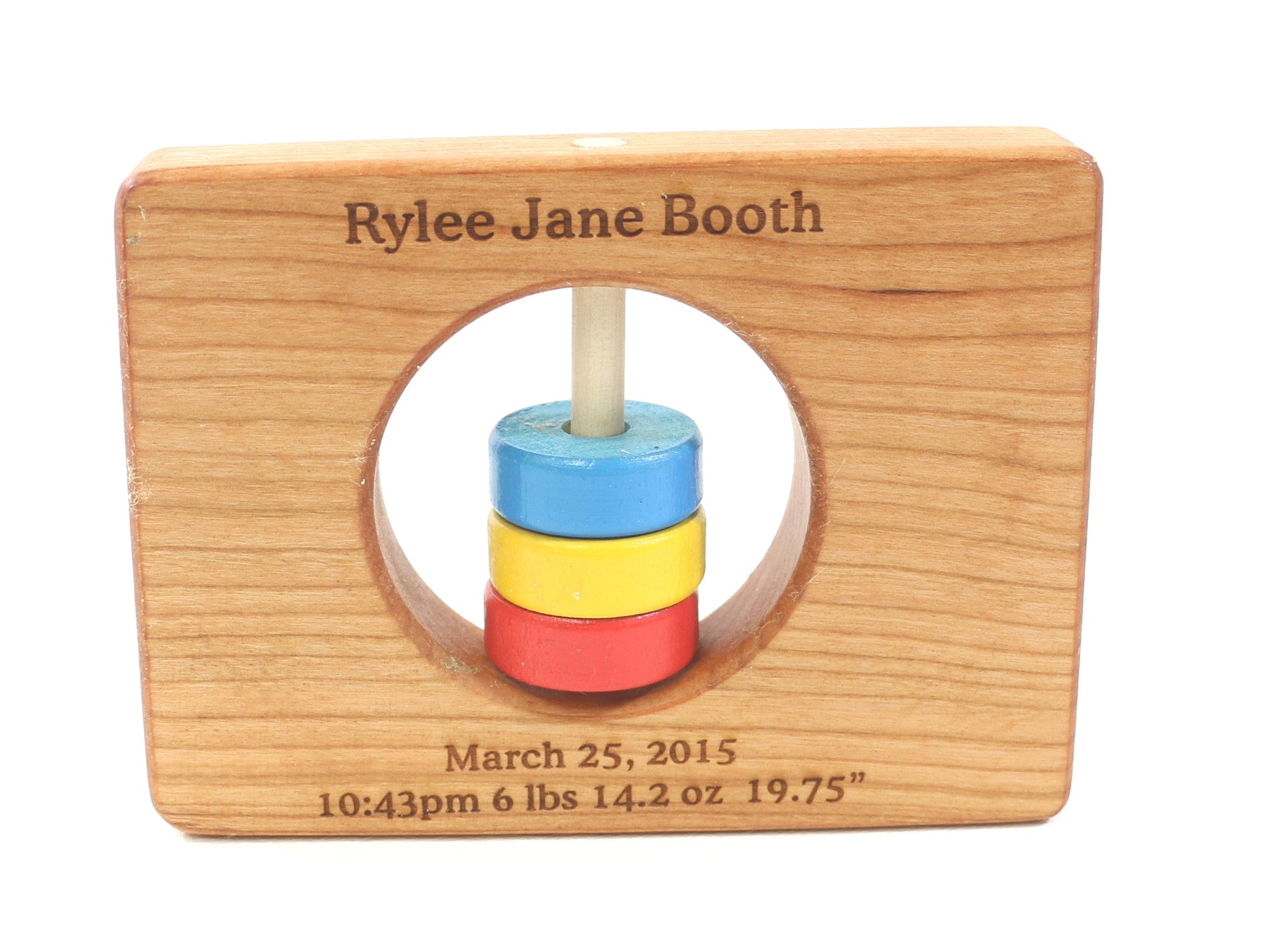 Wyoming State Wooden Baby Rattle™ - Bannor-toys